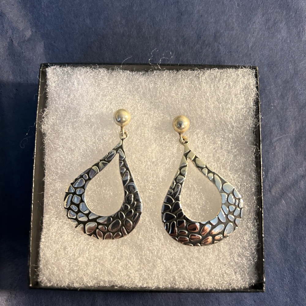 Solid Sterling (925) Silver, Native American Tear… - image 4